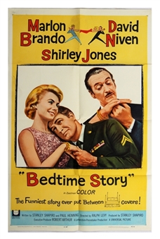 1964 Marlon Brando "Bedtime Story" Original Movie Poster
